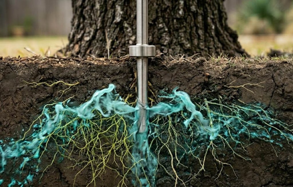 Deep Root Fertilization vs. Surface Spikes in Clay Soil