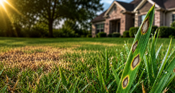 gray leaf spot north texas st augustine lawn